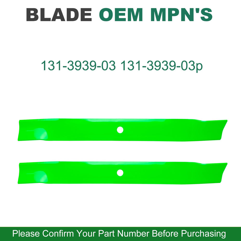 Package of JSXDNWYJ mower blades for Toro and Exmark