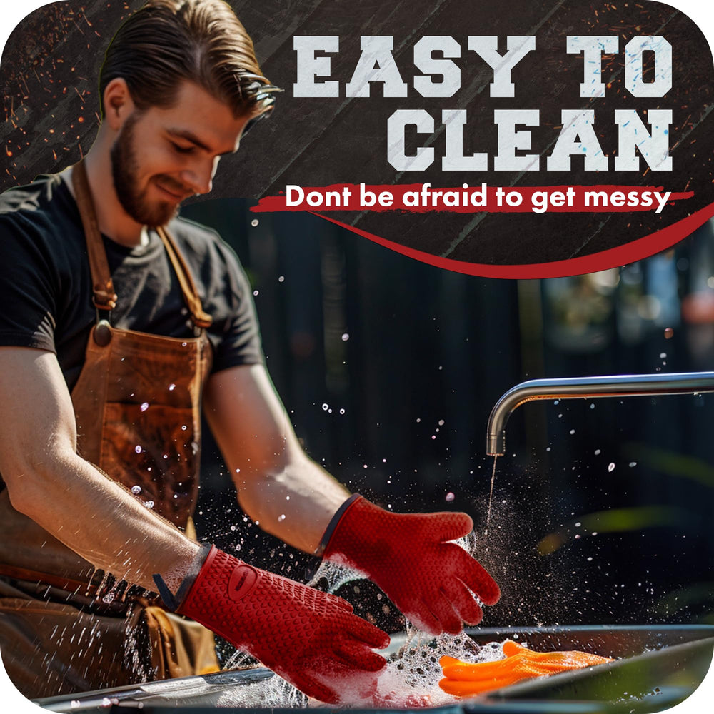 Package of Kitchen Perfection BBQ gloves with product details