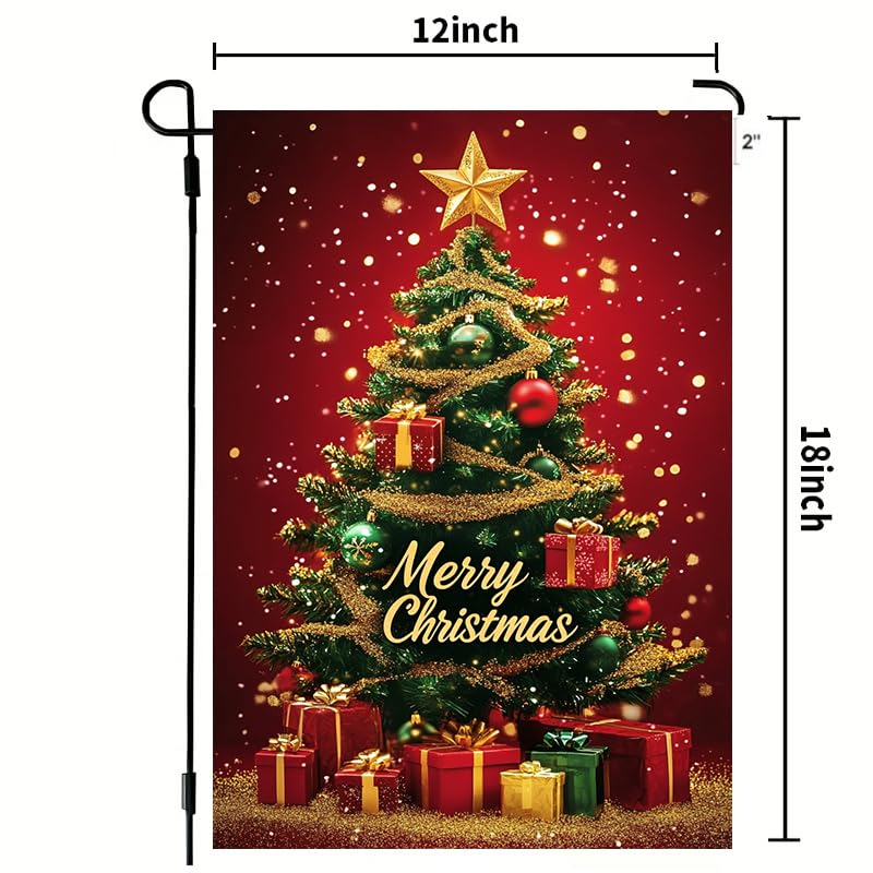 Package of LienzoFest Merry Christmas Garden Flag 12x18