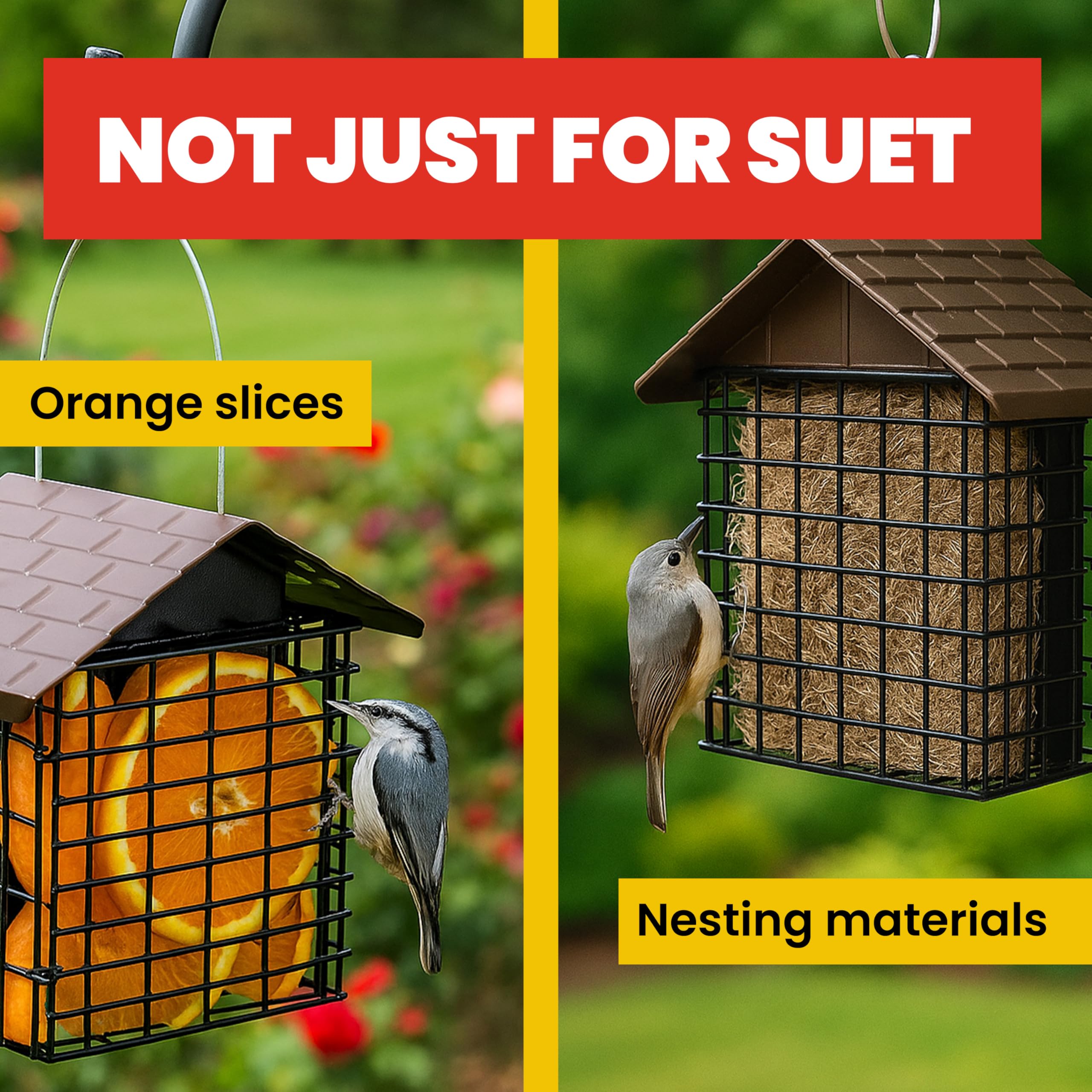 Package of More Birds Double Suet Cake Feeder with specifications