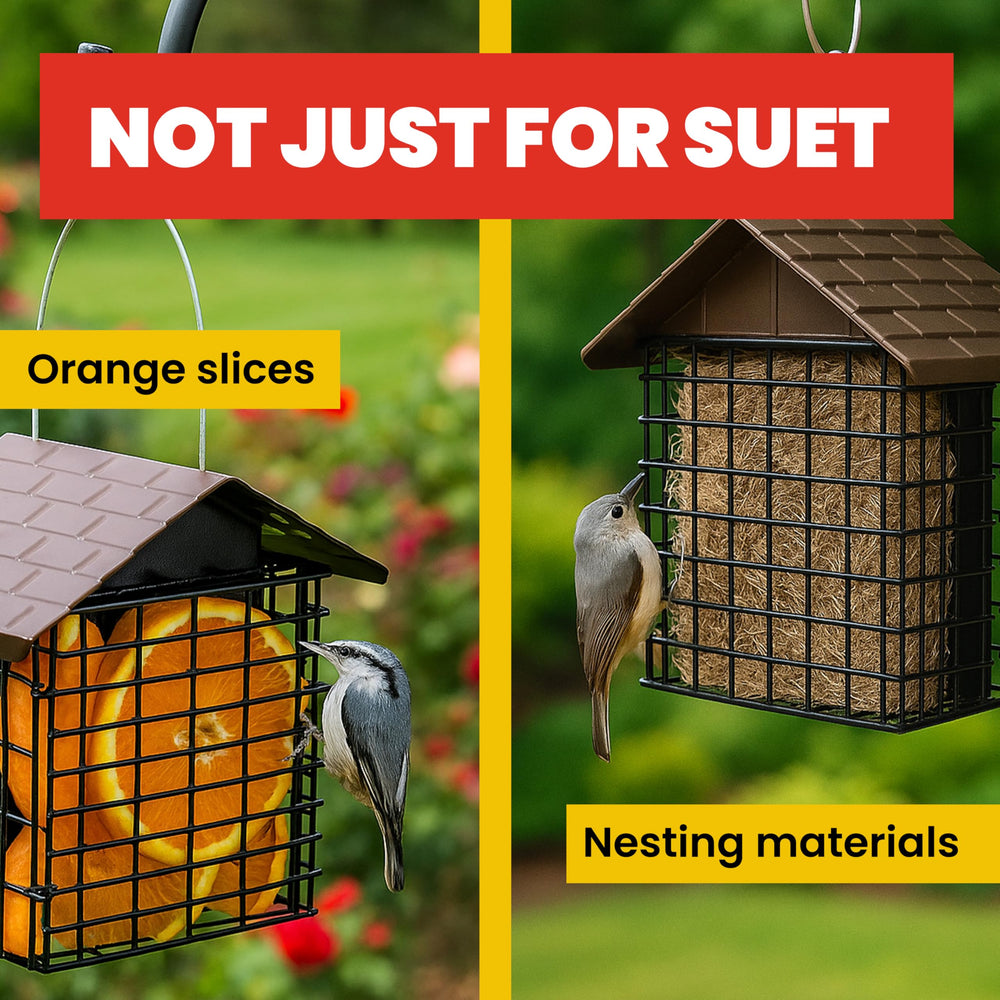 Package of More Birds Double Suet Cake Feeder with specifications