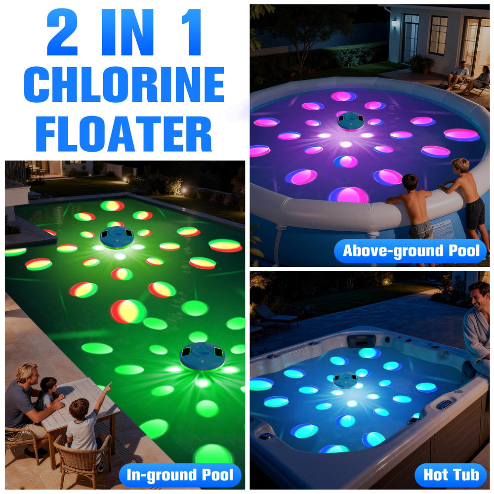 Package of RovPool Pool Chlorine Floater with dimensions