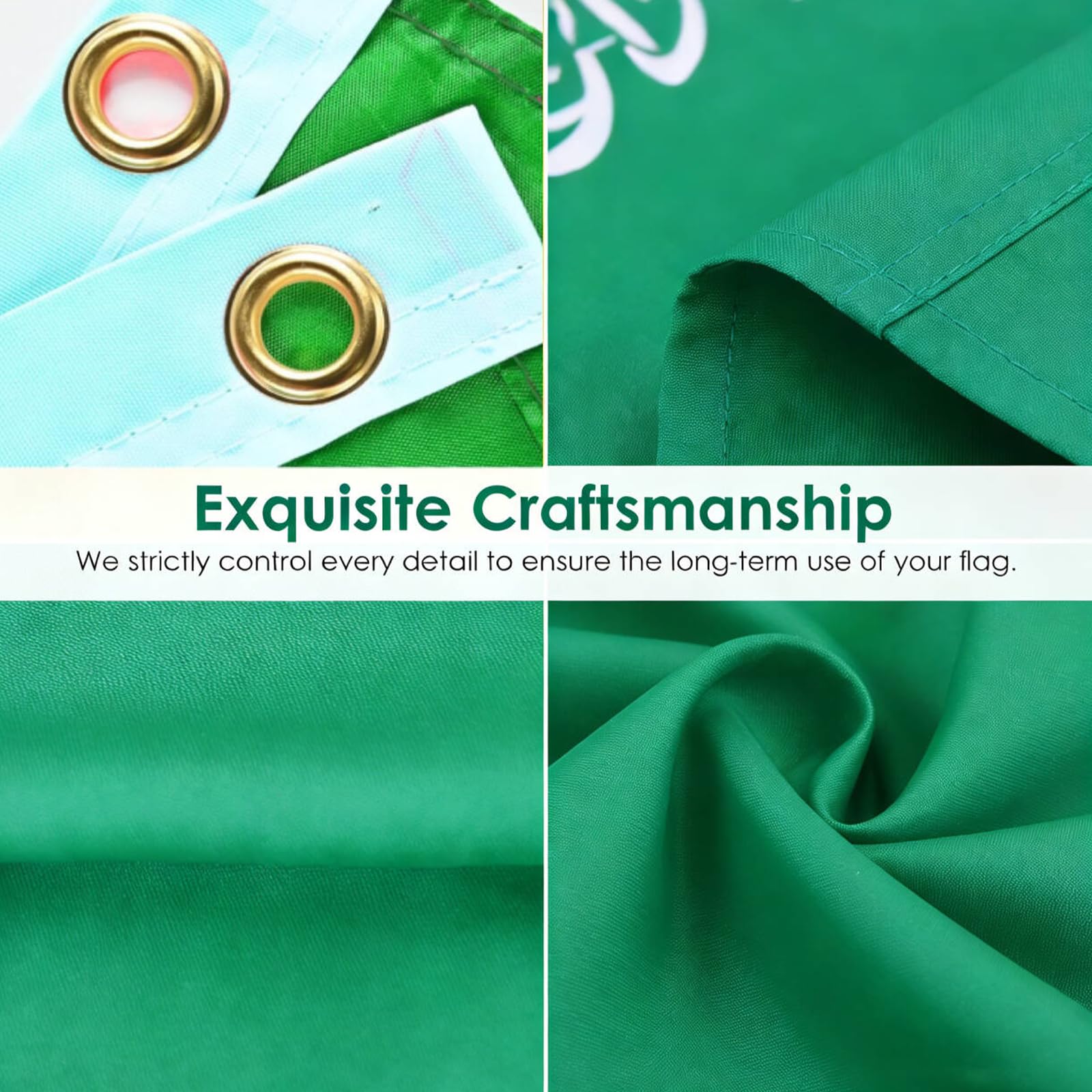 Package of two AhfuLife Saudi Arabia Flags 3x5 ft