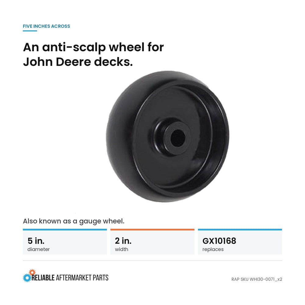 Package of two Reliable Aftermarket Parts Deck Wheels