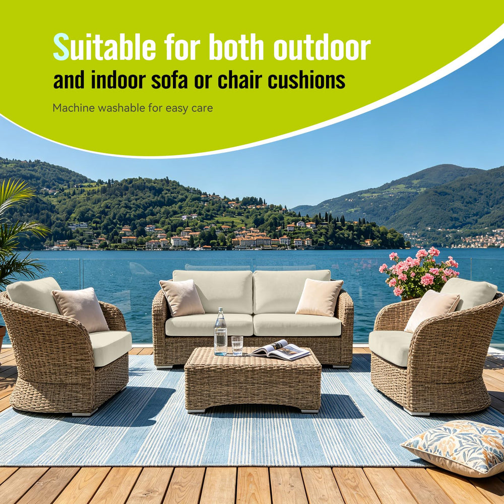 Package of Vorshape 8Pcs Outdoor Cushion Covers