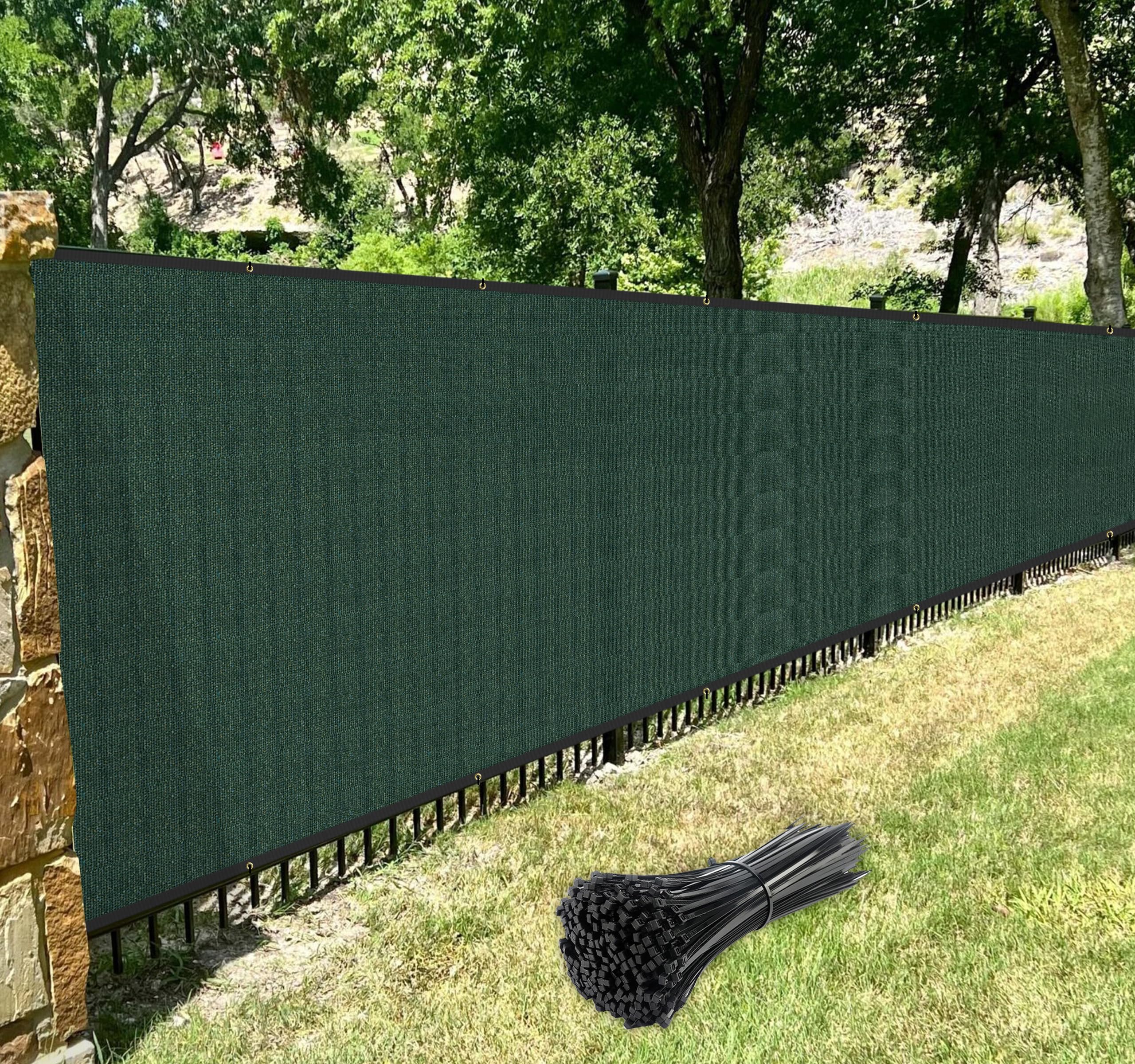 Package of Windscreen4less Privacy Fence Screen with included zip ties