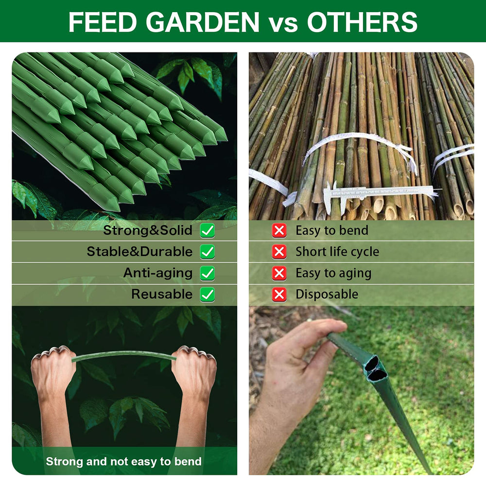 Package view of FEED GARDEN garden stakes