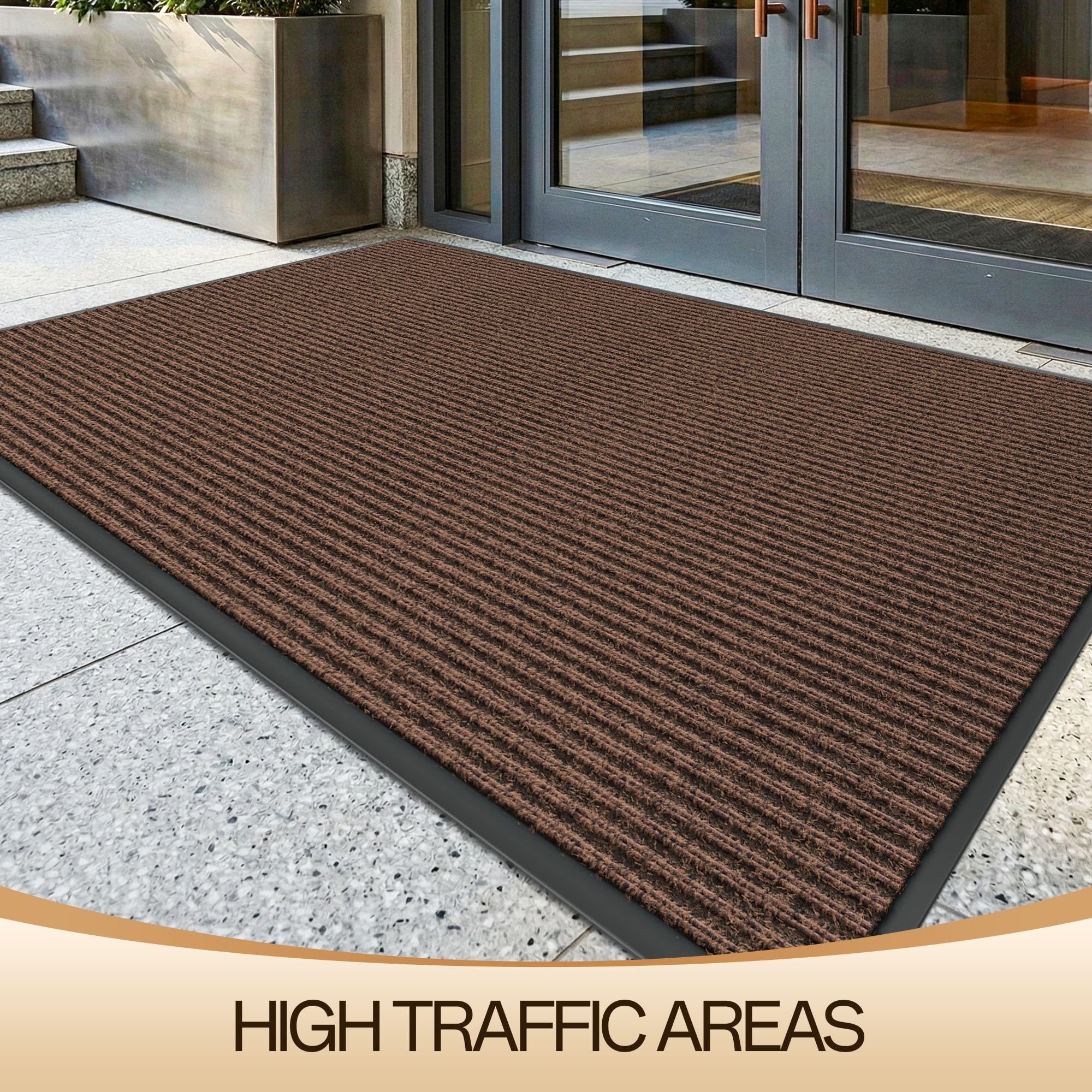 Packaged Amyracel Front Door Mat ready for delivery