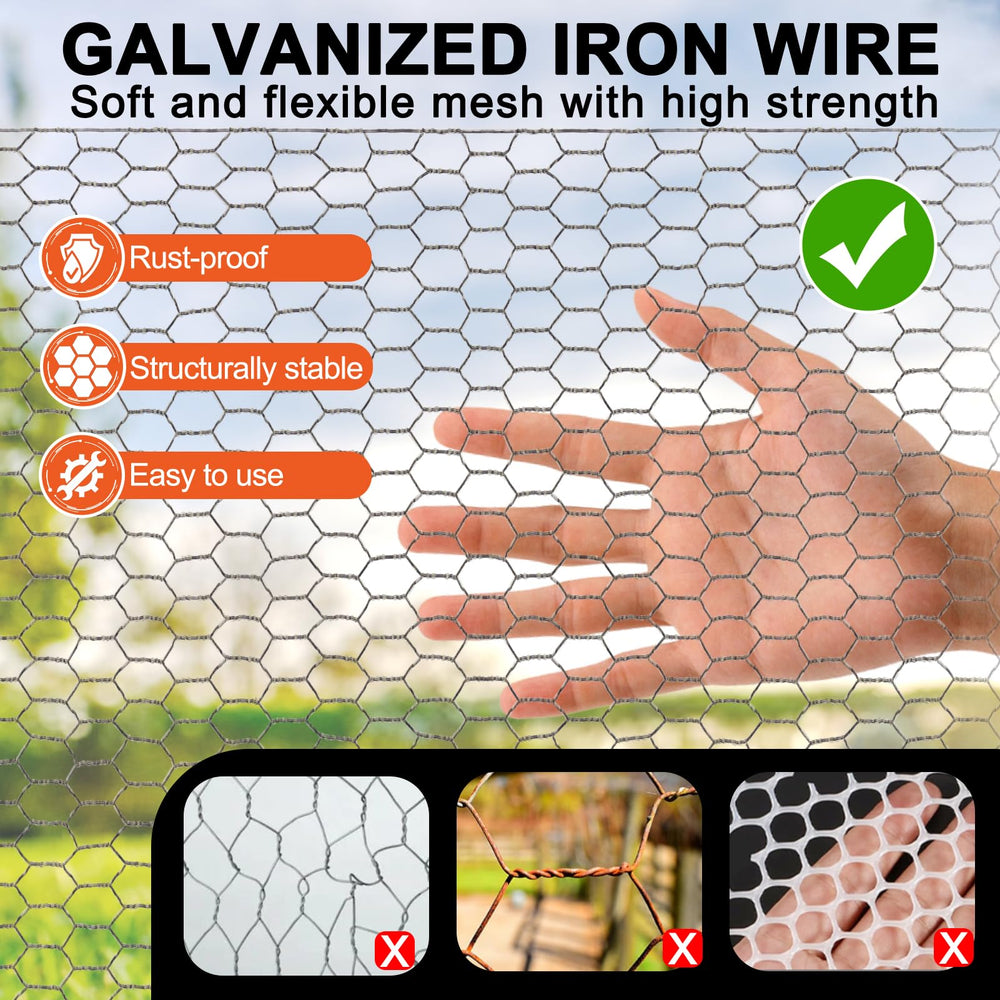 Packaged Fabulas Chicken Wire Fencing Mesh on a table