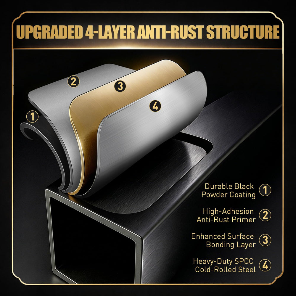 Packaged QuliMetal Foldable Front Shelf showing included items