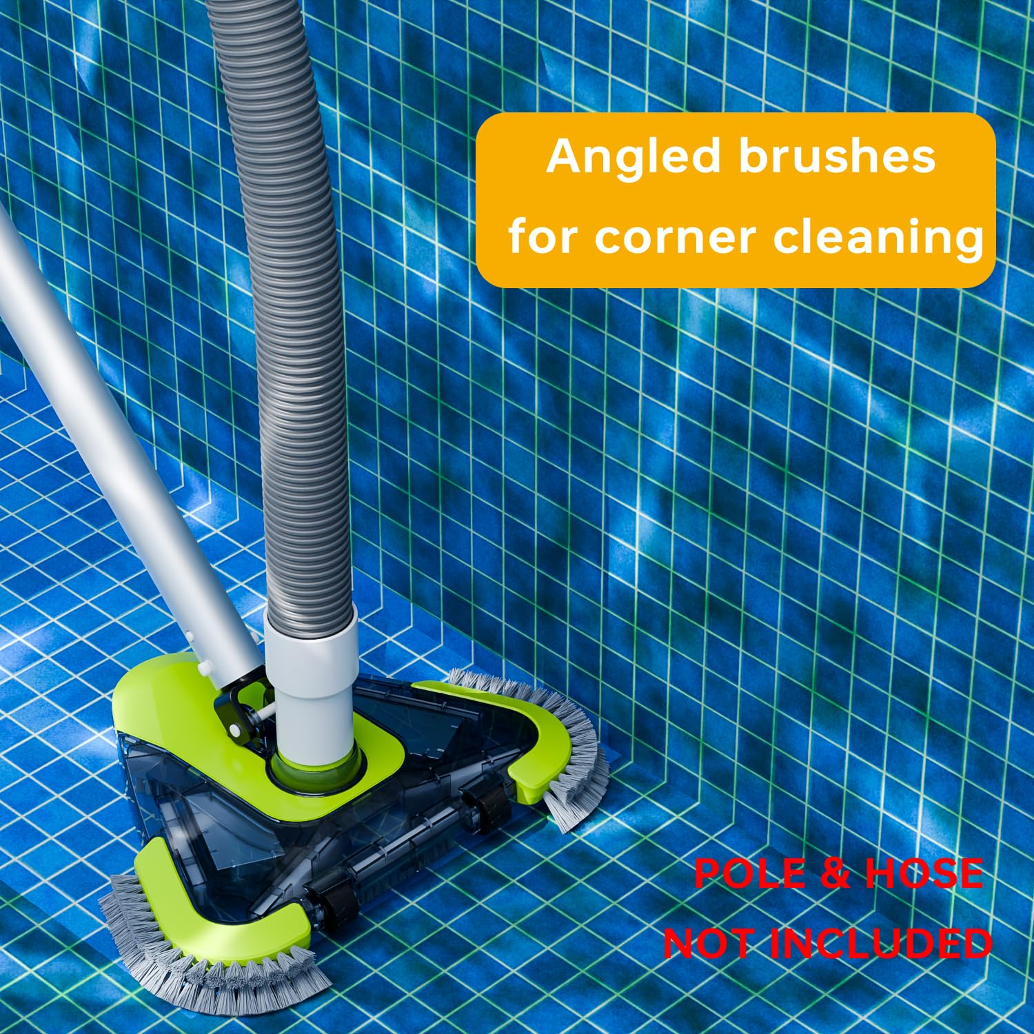 Packaged Sepetrel Pool Vacuum Head with cleaning accessories