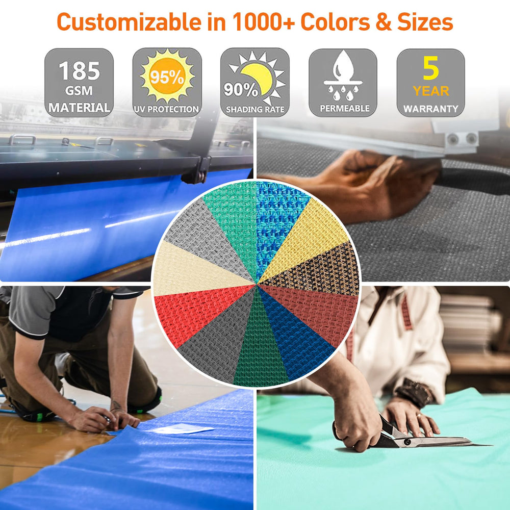 Packaged Shade&Beyond blue shade sail ready for delivery