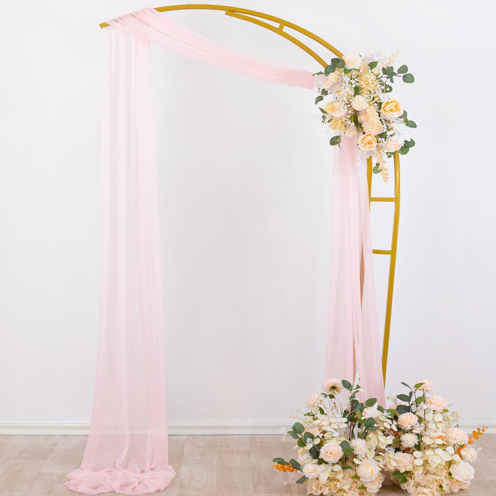 Packaged Socomi blush pink sheer curtain ready for use