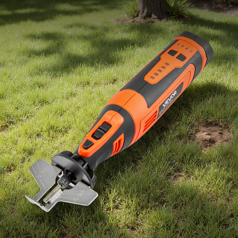 Packaging for VEVOR Cordless Chainsaw Sharpener