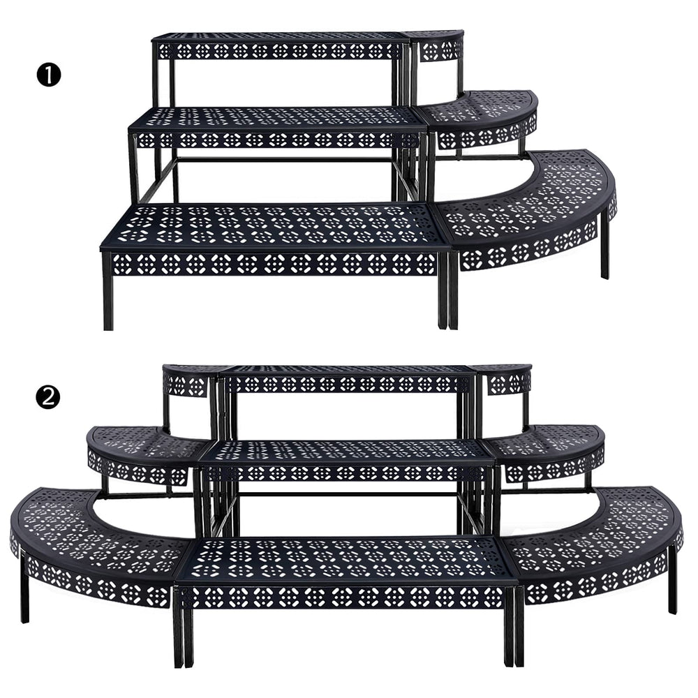Packaging of aboxoo 3-Tier Metal Plant Stand