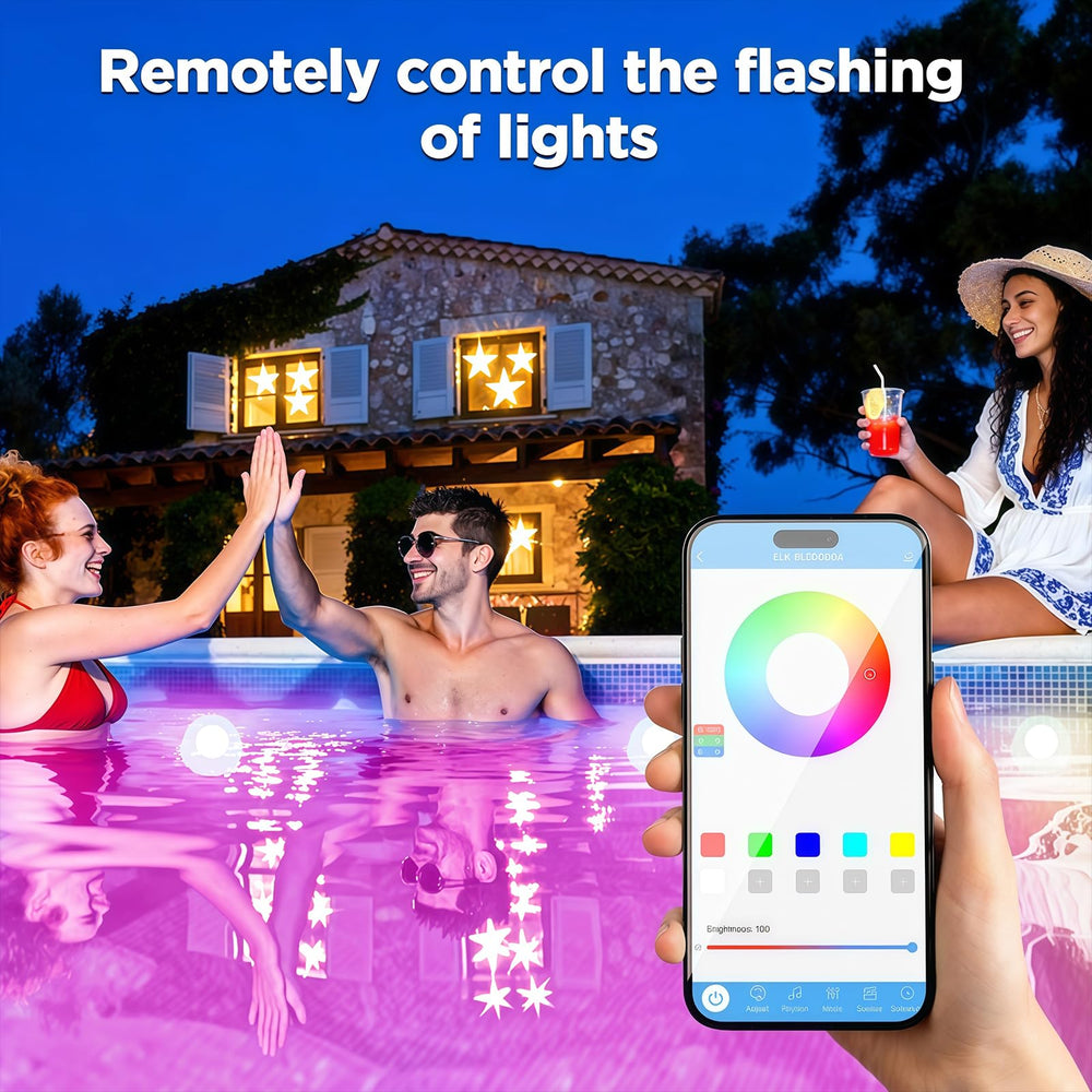 Packaging of AHAWILL 50FT RGB Pool Lights