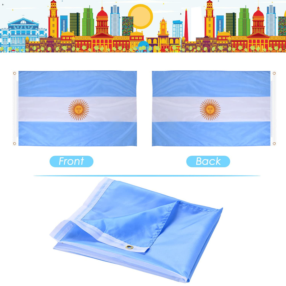 Packaging of AhfuLife Argentine Flags, pack of 2