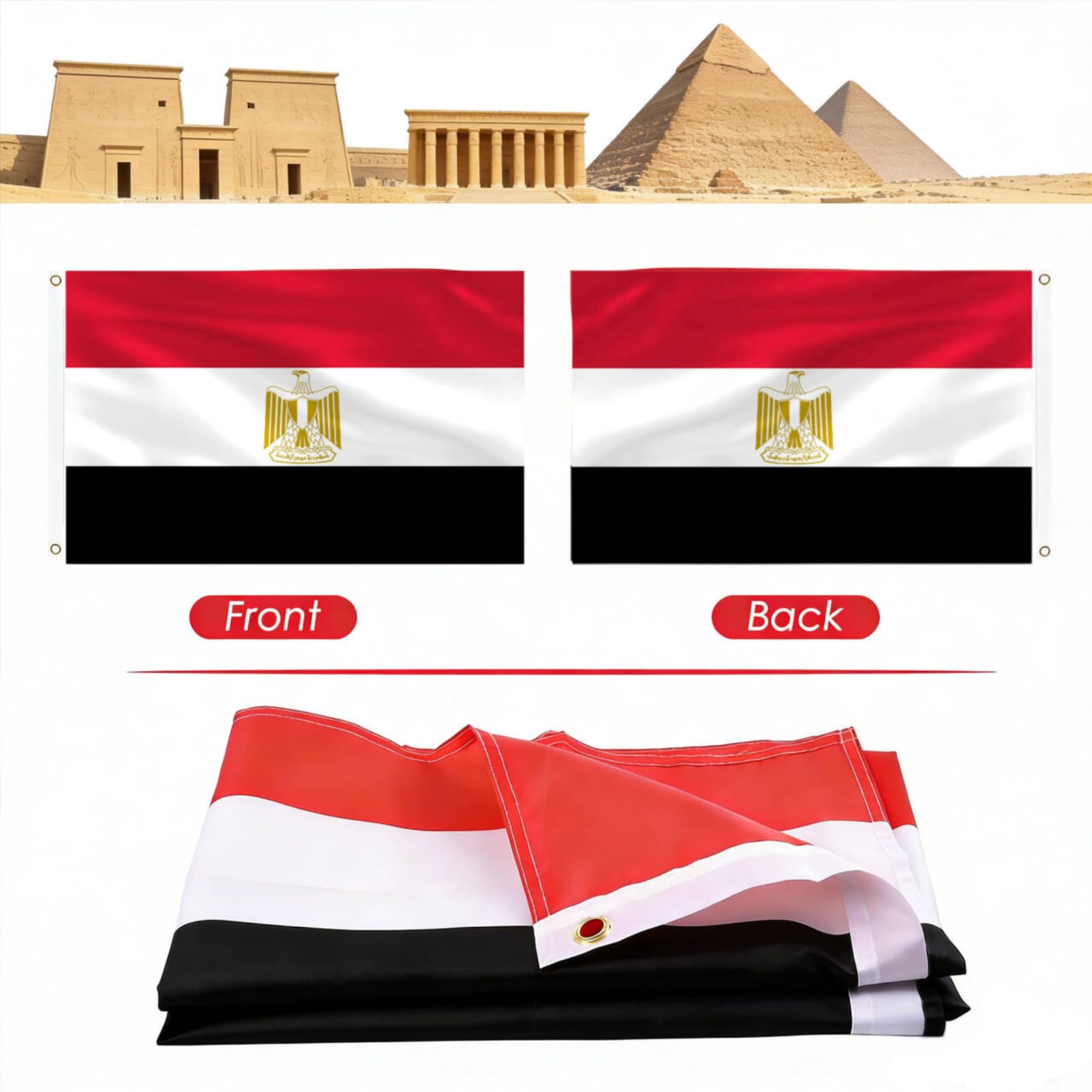 Packaging of AhfuLife Egypt Flag 3x5 Ft