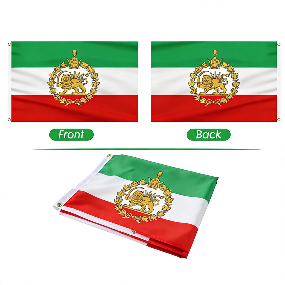 Packaging of AhfuLife Iran Lion and Sun flag