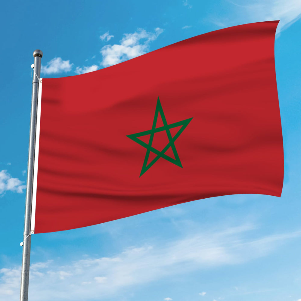 Packaging of AhfuLife Morocco Flag 3x5 Ft