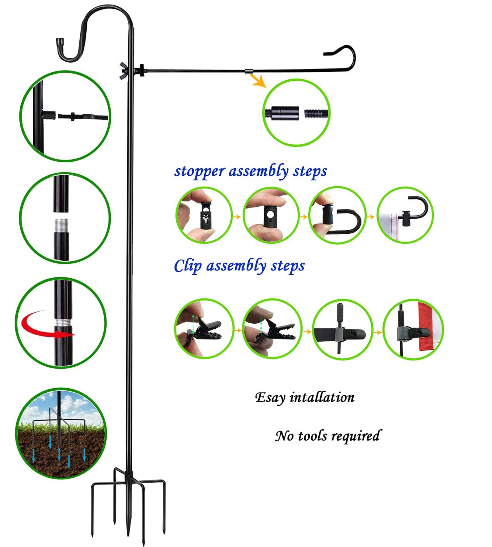 Packaging of Akeydeco flag pole holder with accessories