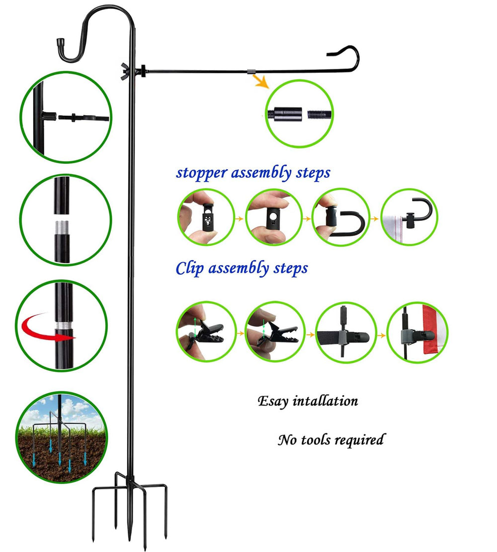 Packaging of Akeydeco flag pole holder with accessories
