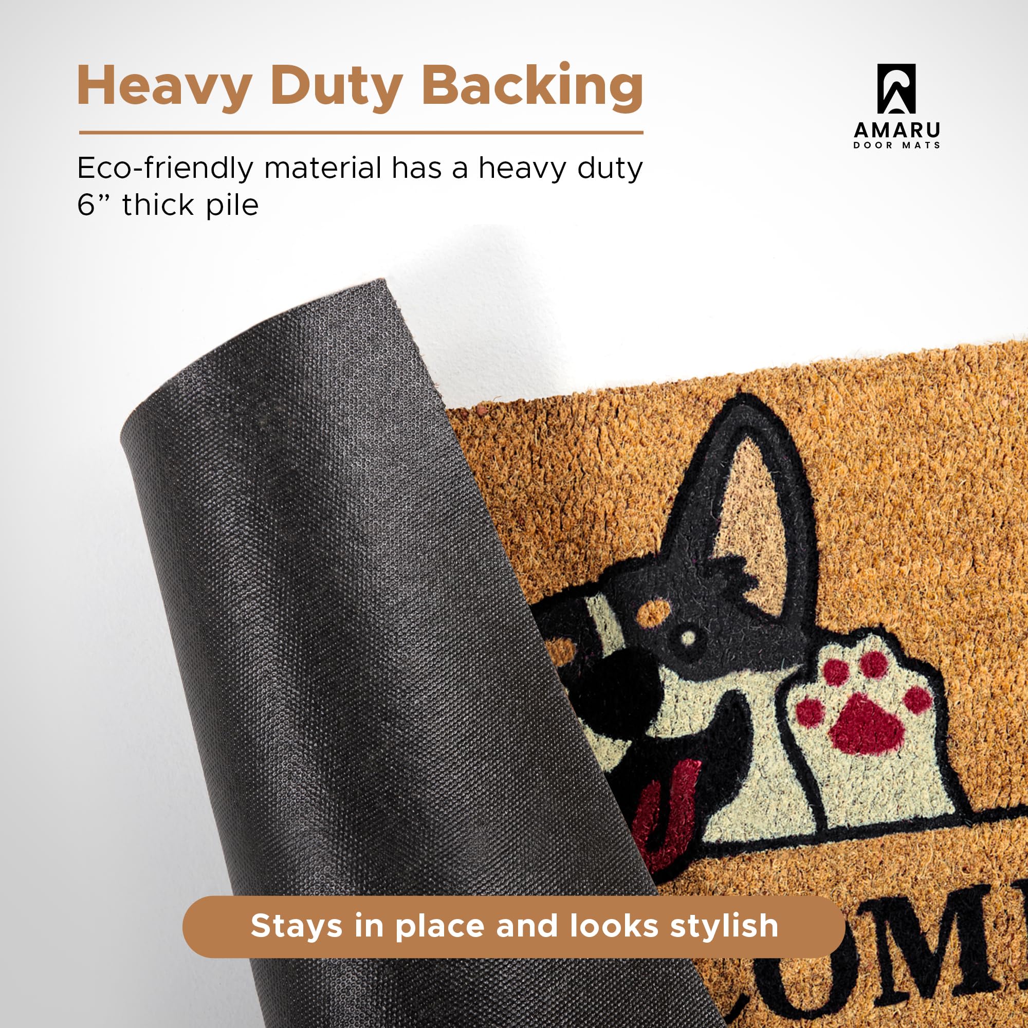 Packaging of AMARU DOOR MATS Coir Welcome Mat
