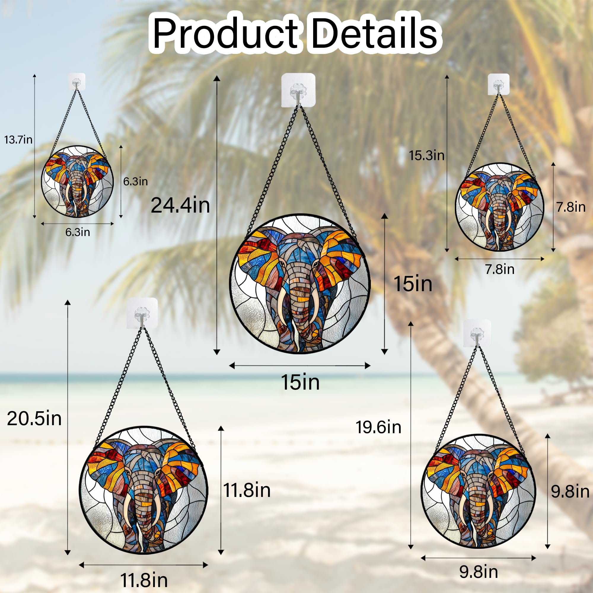 Packaging of AMDERVEN Stained Glass Suncatcher