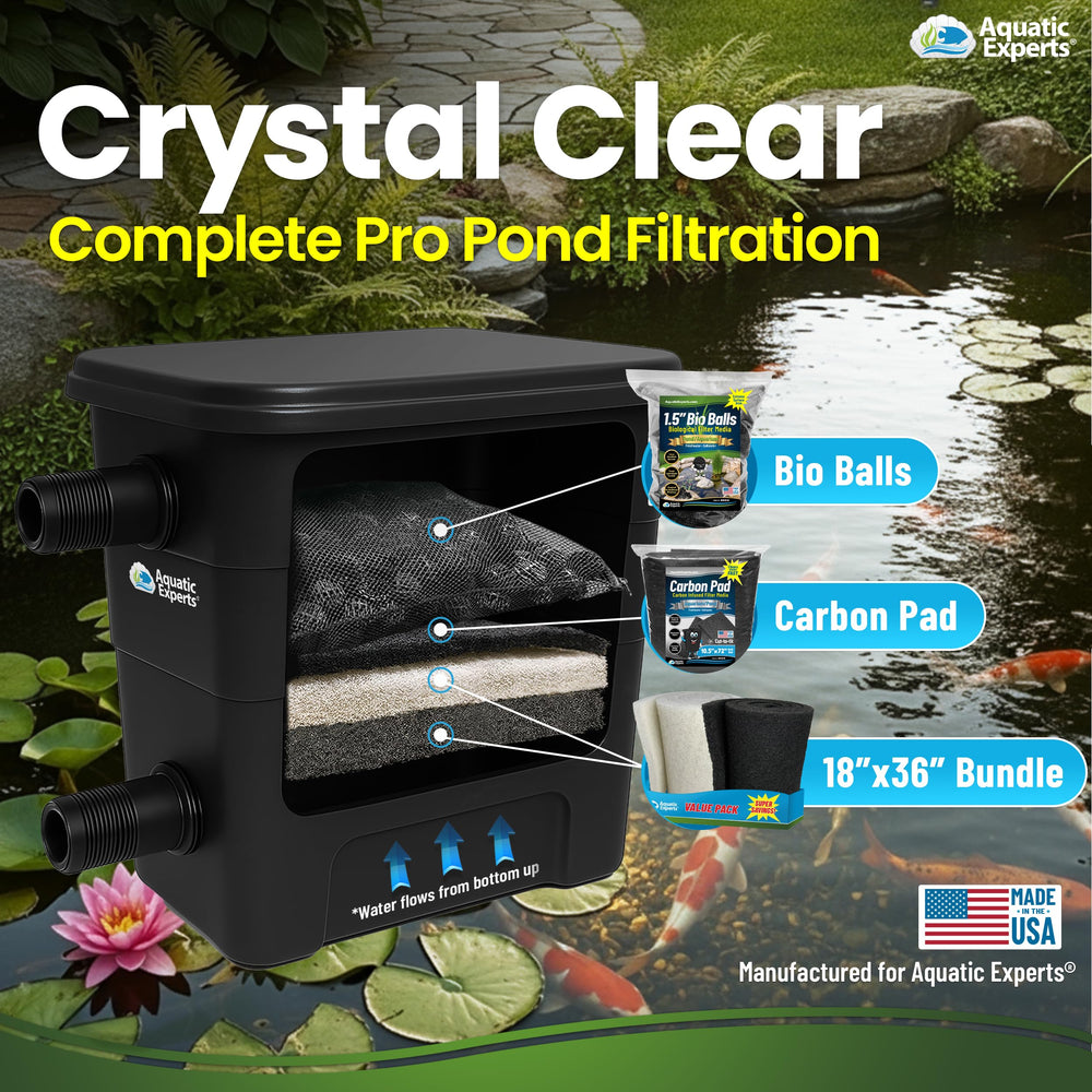 Packaging of Aquatic Experts Koi Pond Filter Pad Bundle
