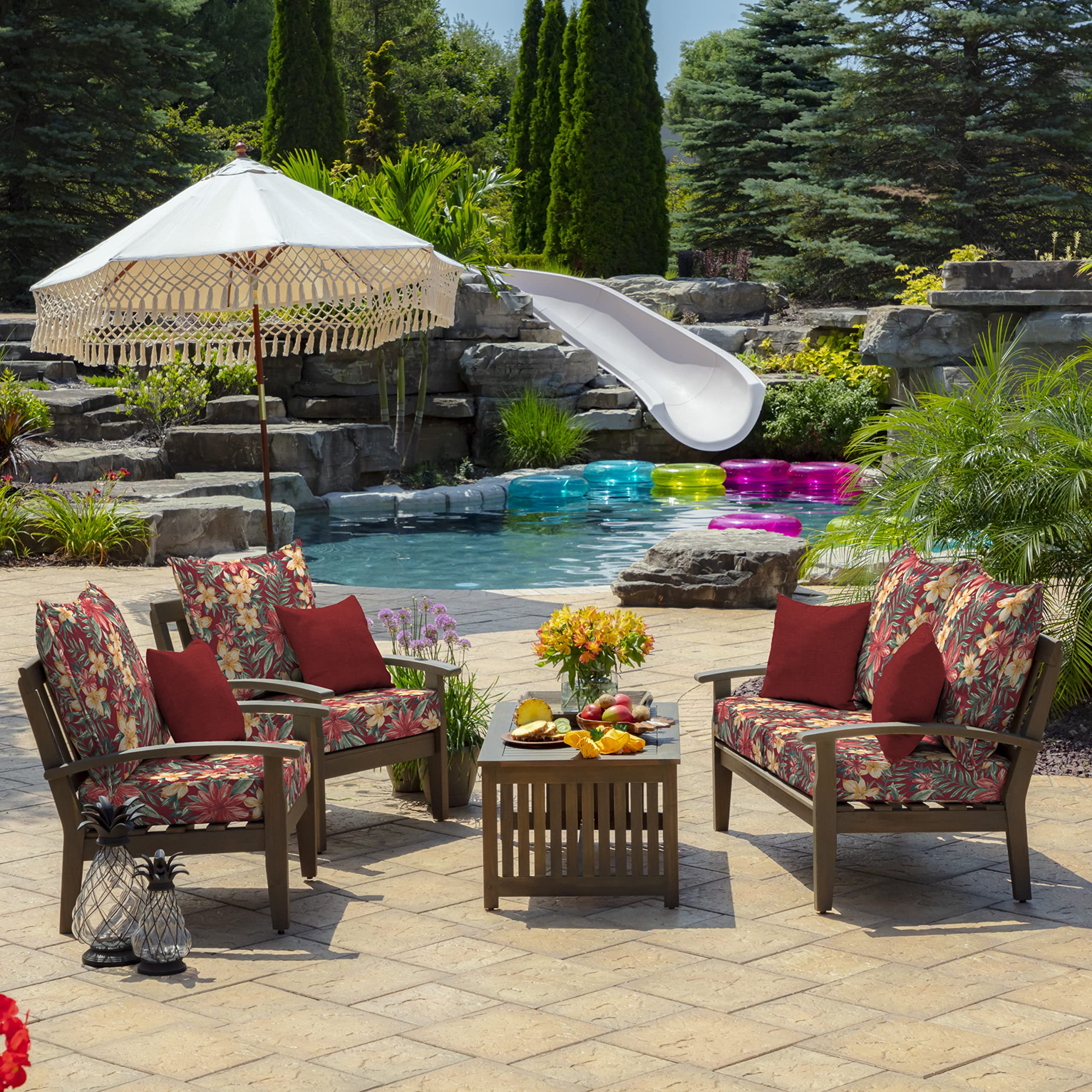 Packaging of Arden Selections Outdoor Deep Seat Cushion Set