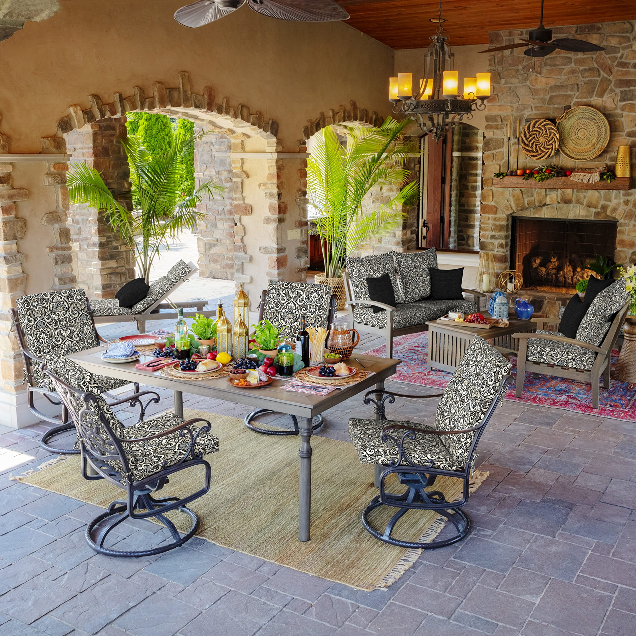 Packaging of Arden Selections Outdoor Deep Seat Cushion Set
