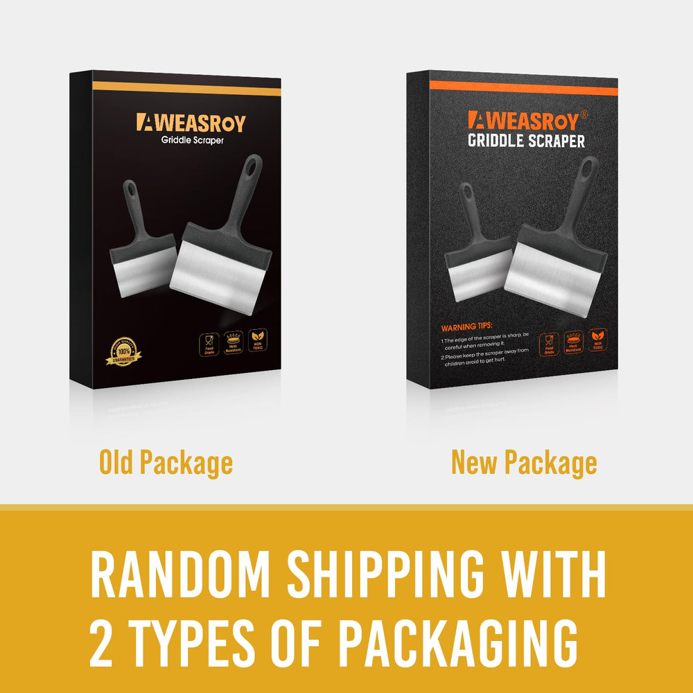 Packaging of AWEASROY Heavy Duty Griddle Scraper