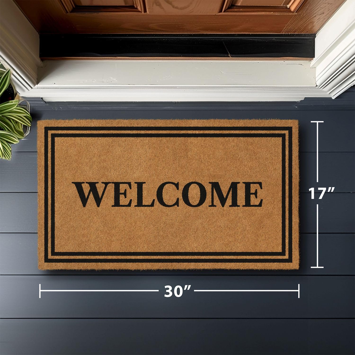 Packaging of Barnyard Designs Natural Coco Coir Doormat