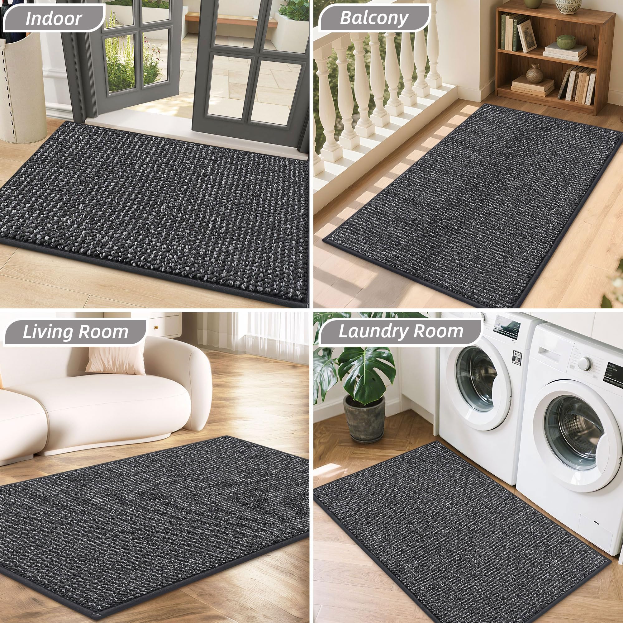 Packaging of BEQHAUSE Dirt Trapper Door Mat
