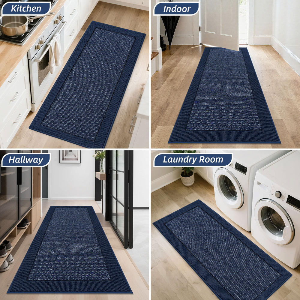 Packaging of BEQHAUSE Indoor Door Mat with product details