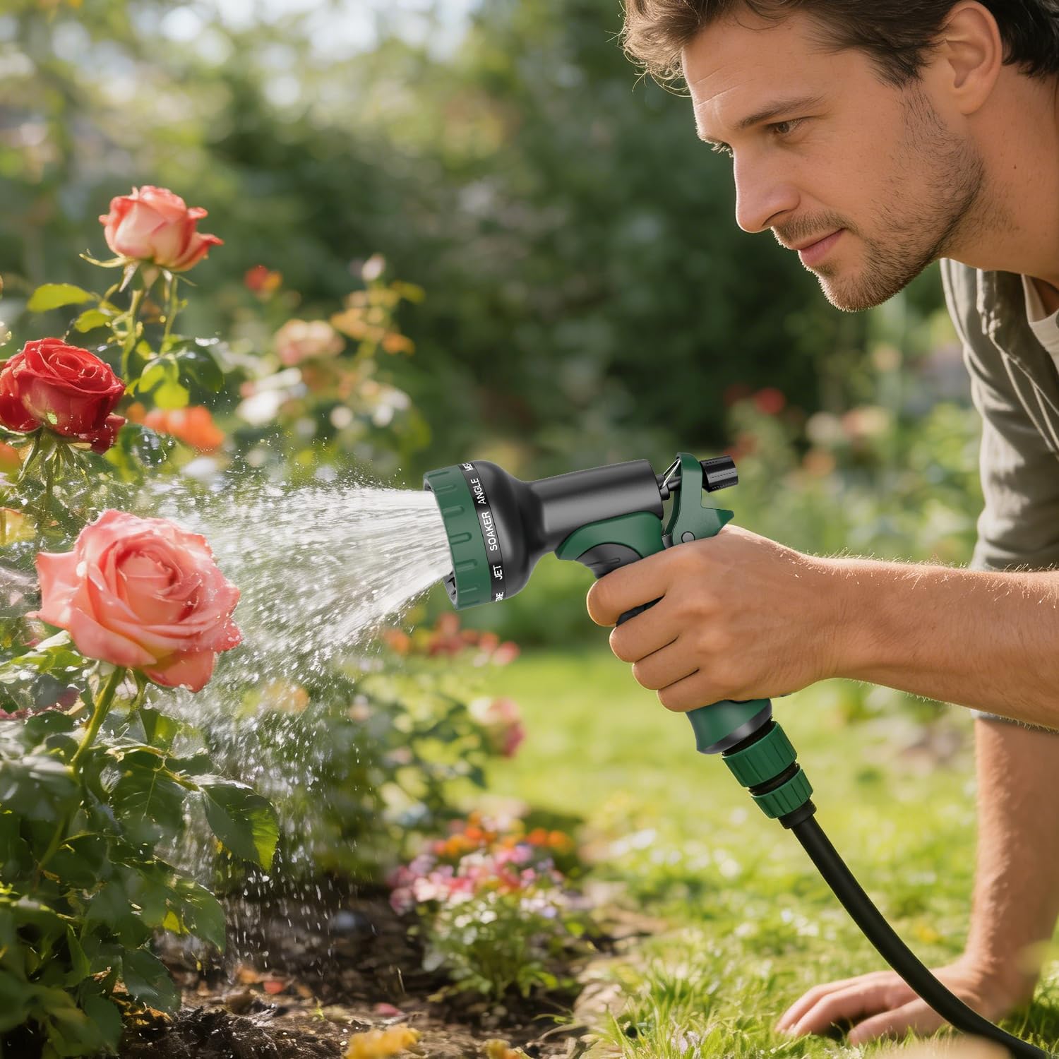 Packaging of Besiter Garden Hose Nozzle with accessories