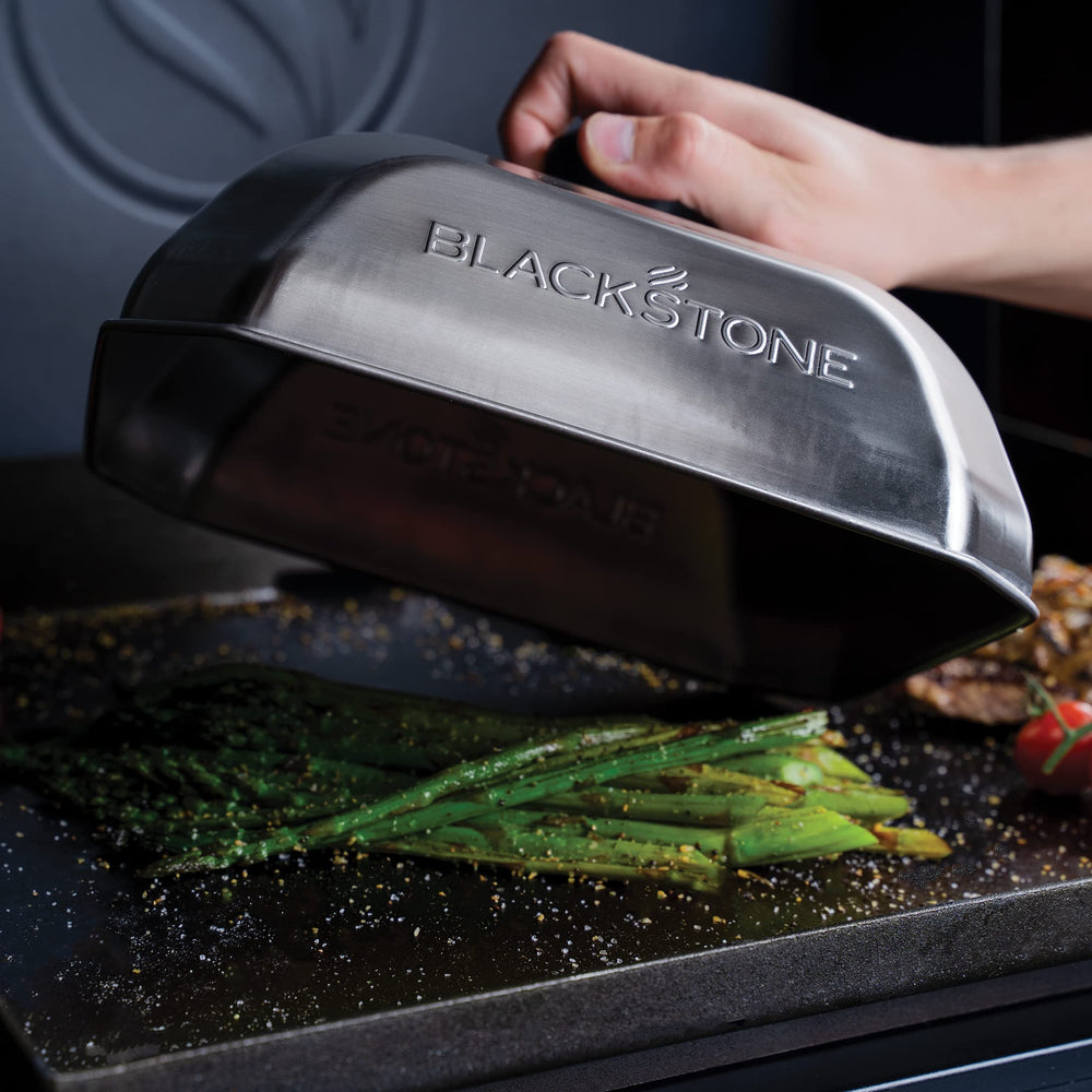 Packaging of BLACKSTONE Medium Square Basting Cover with product details