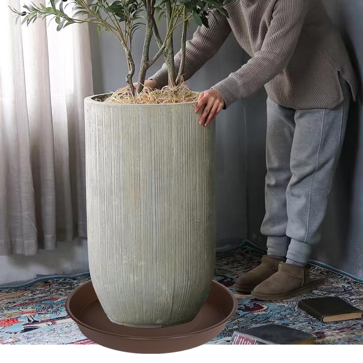 Packaging of Bleuhome 22-inch plant saucer pack