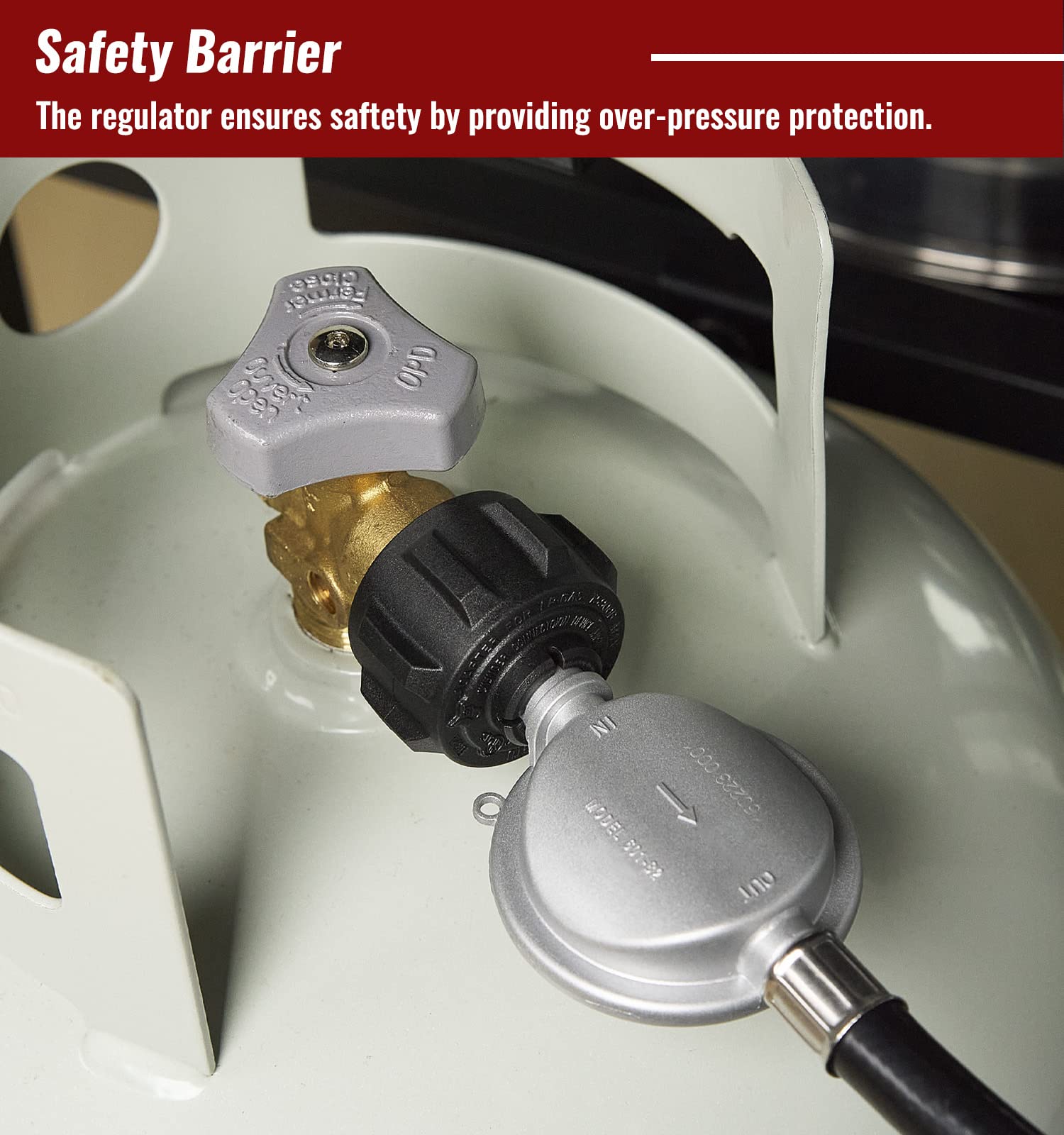 Packaging of CALPOSE propane adapter hose