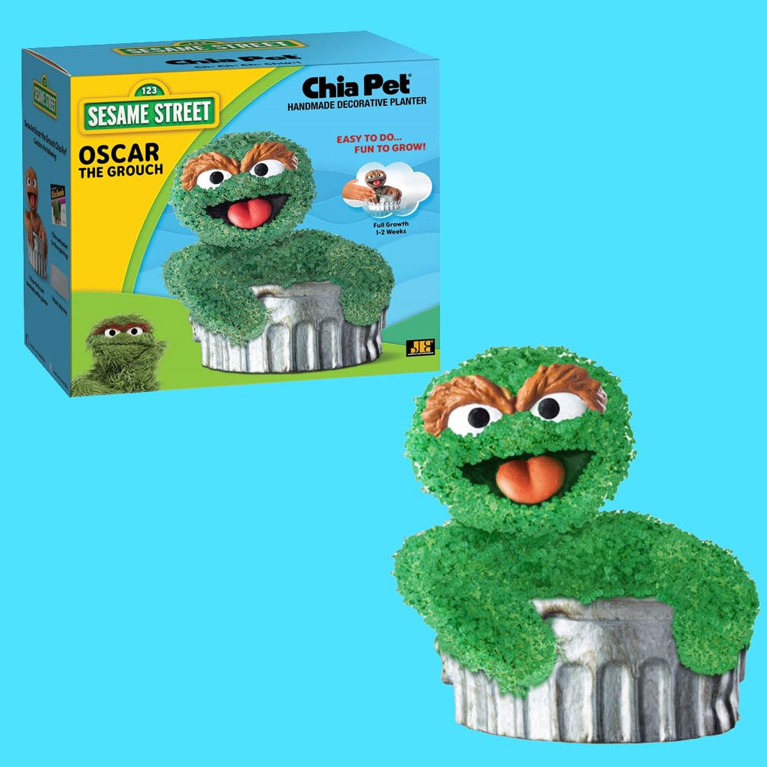 Packaging of Chia Oscar the Grouch planter