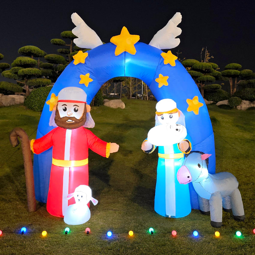 Packaging of DearSun Christmas inflatable decoration