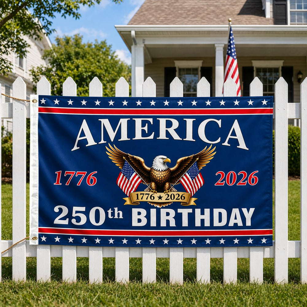 Packaging of DKJOAZ 250th Anniversary American Flag