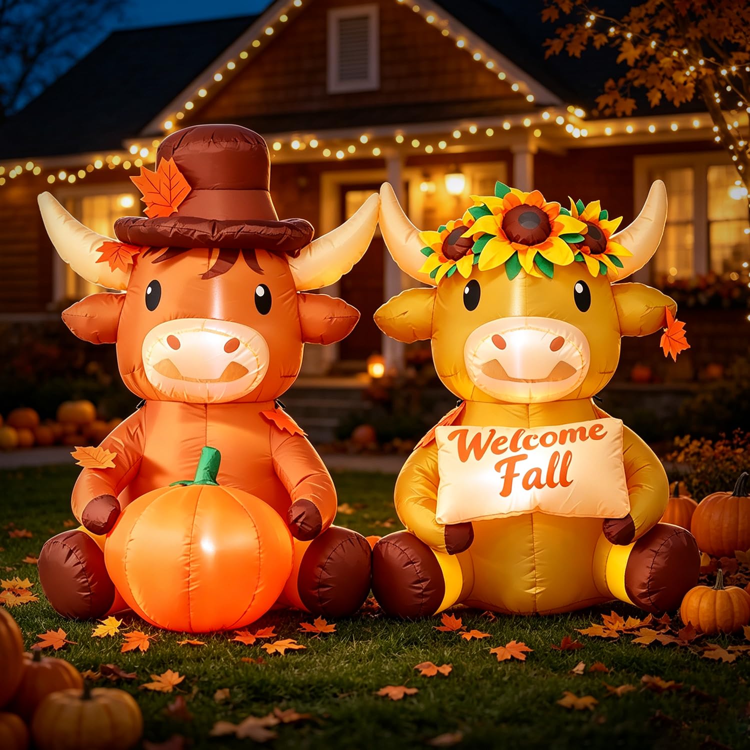 Packaging of DomKom 6 FT Fall Inflatable decoration