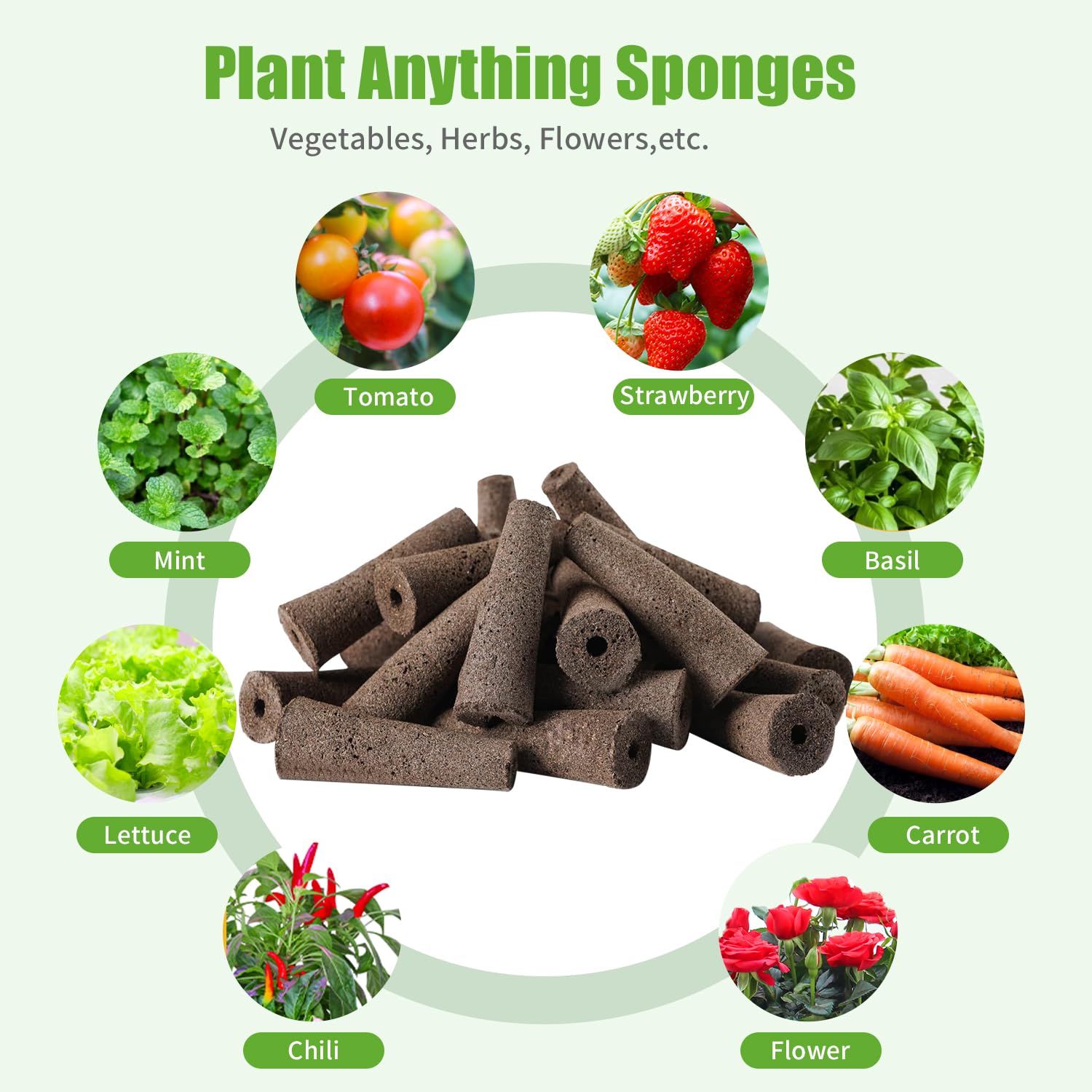 Packaging of DRYADES Hydroponic Grow Sponges