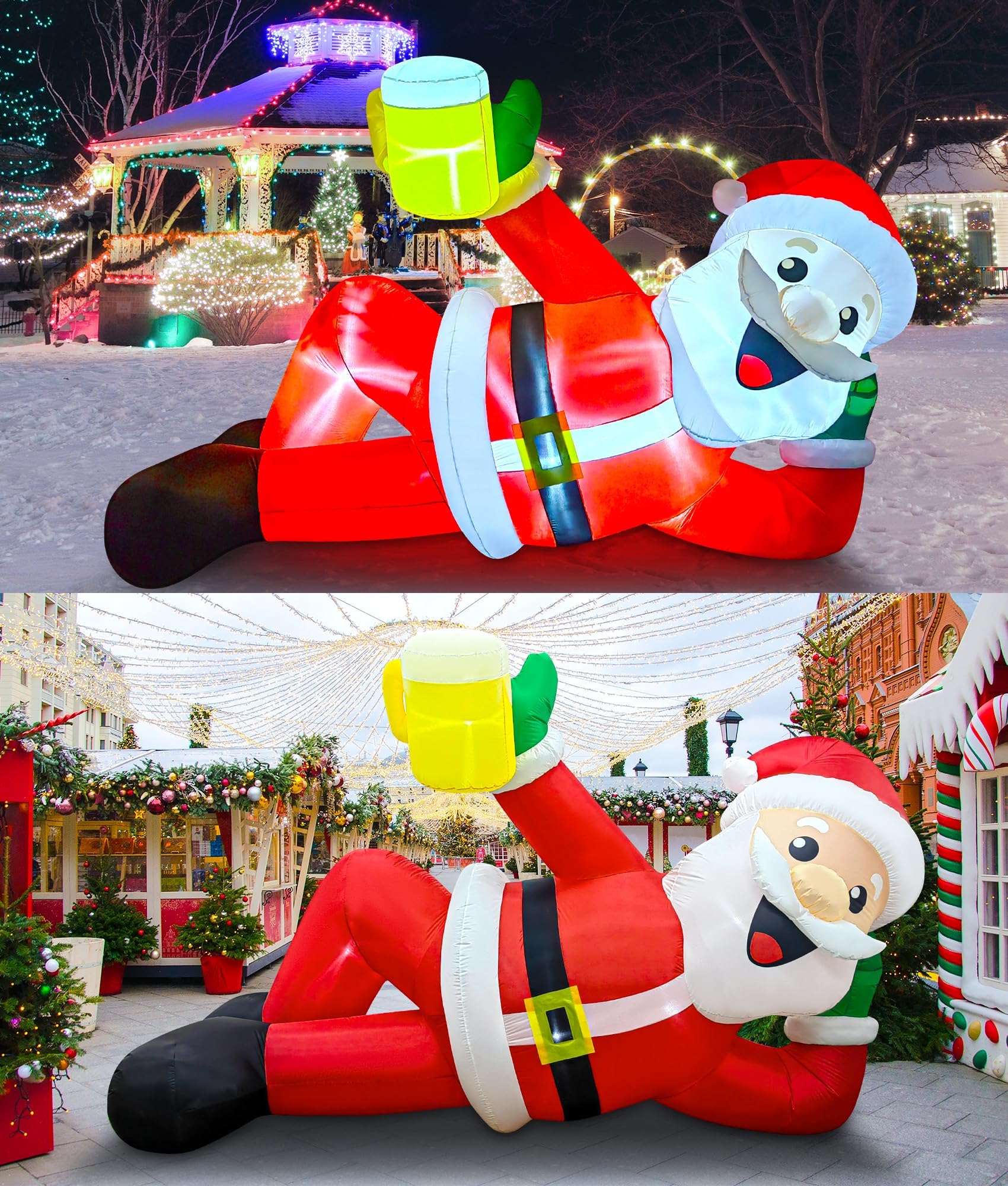 Packaging of EAONE Inflatable Santa Claus