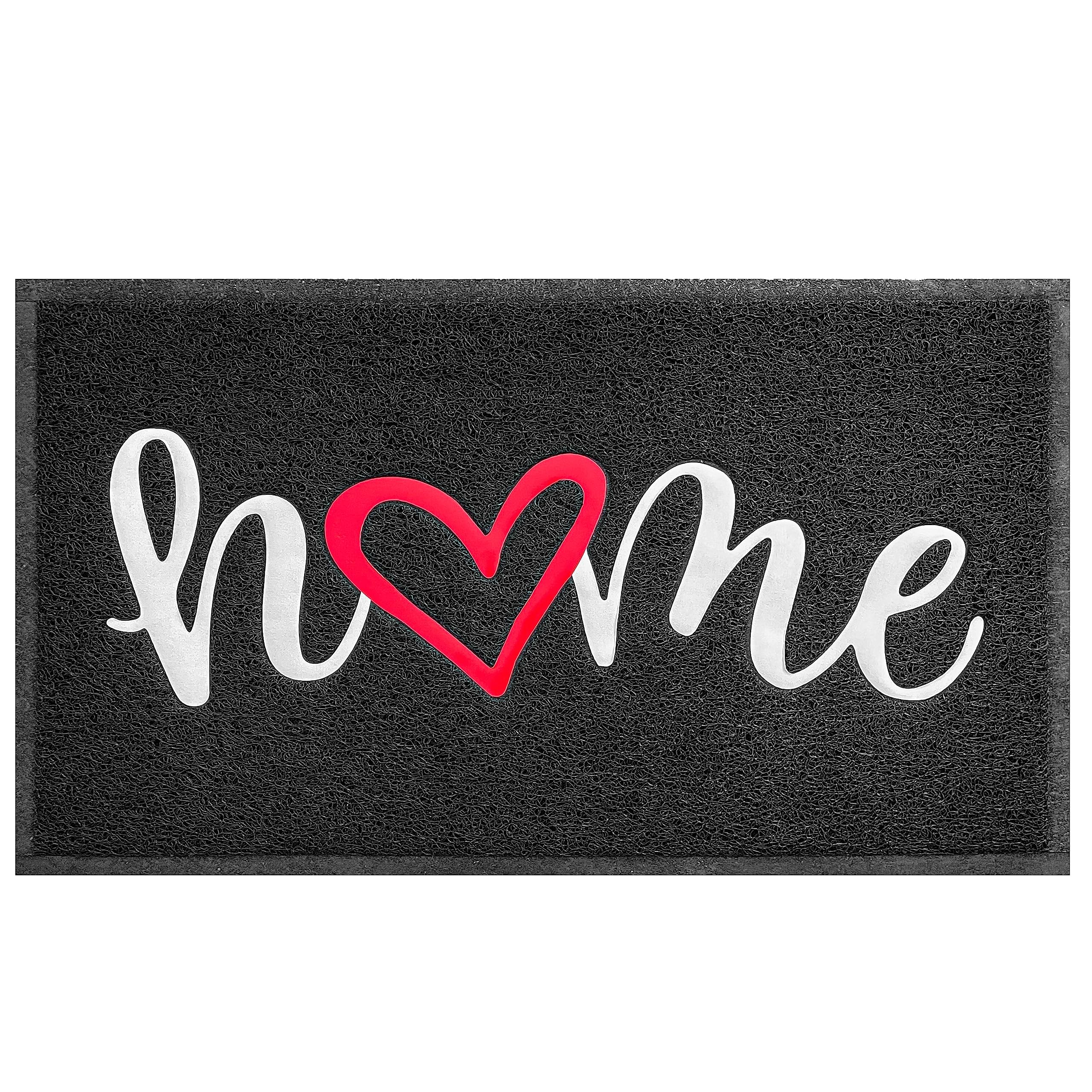 Packaging of EARTHALL doormat with dimensions listed