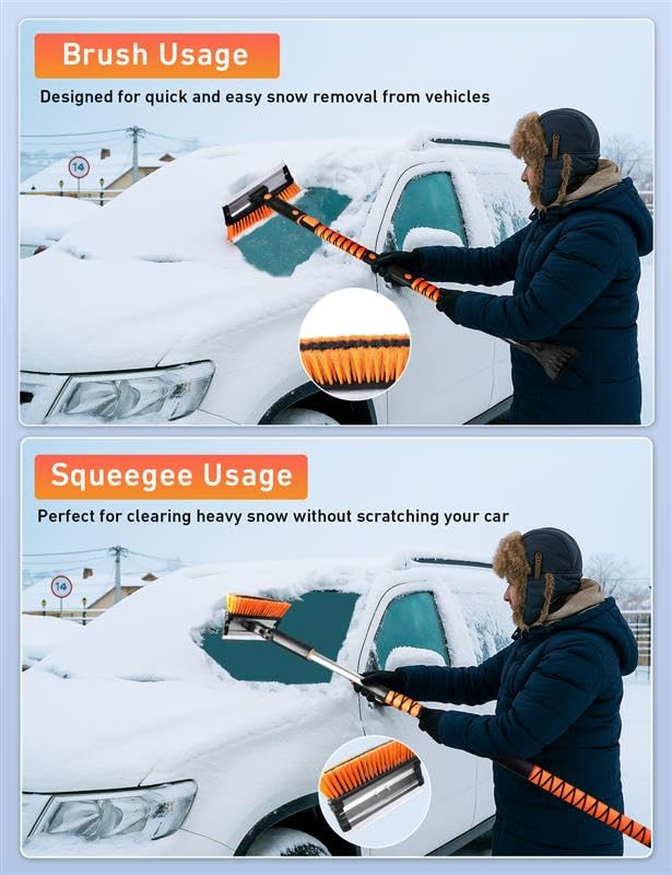 Packaging of EcoNour 55" Snow Brush and Ice Scraper