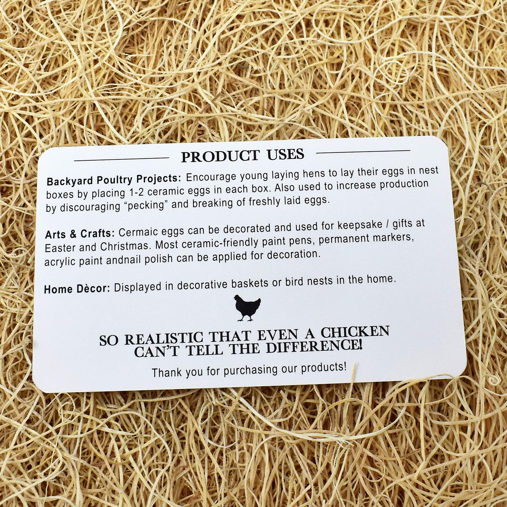 Packaging of Eggcetera Ceramic Nest Eggs 6-Pack