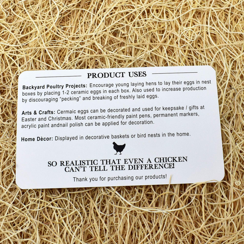 Packaging of Eggcetera Ceramic Nest Eggs 6-Pack
