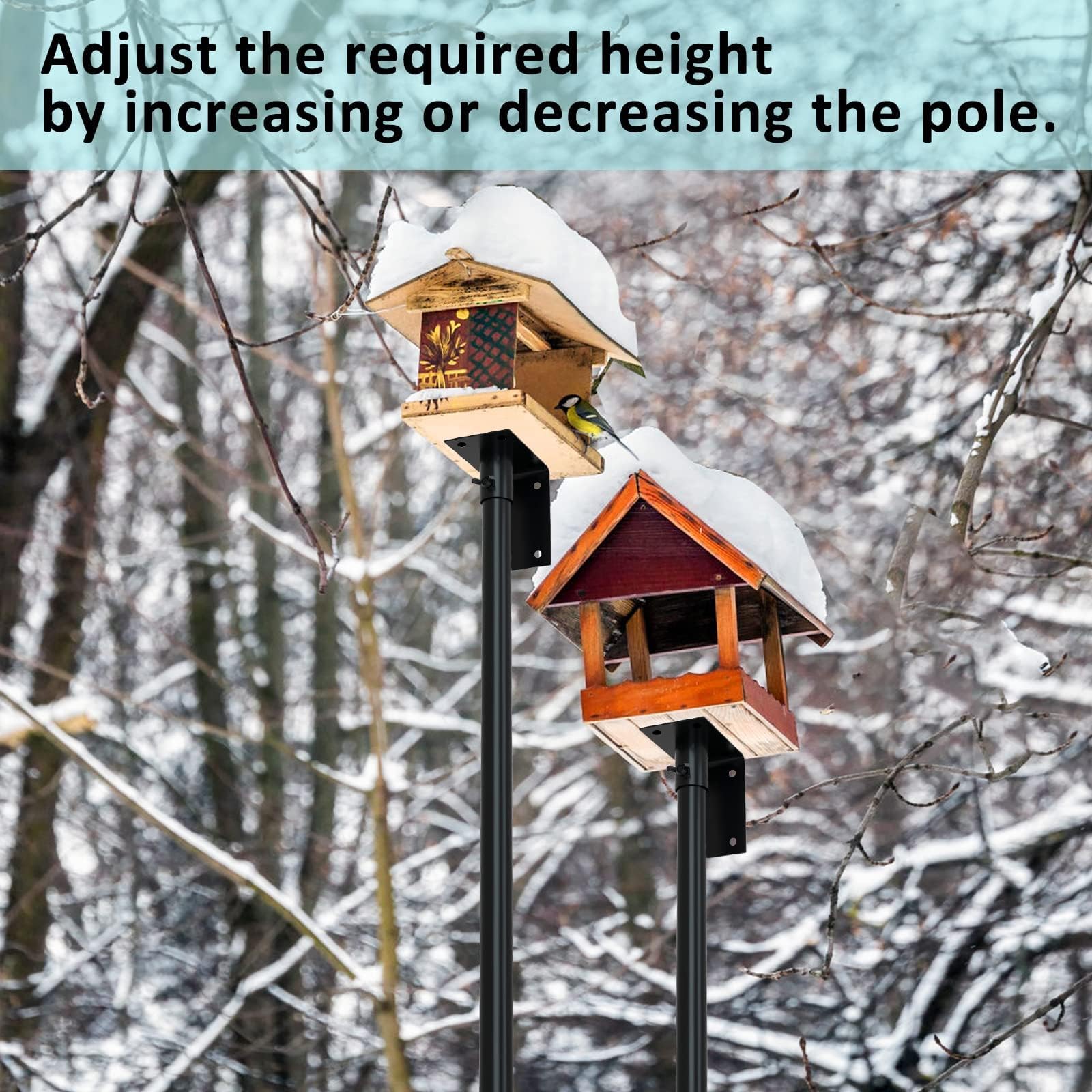 Packaging of ERYTLLY Bird House Pole Mount Kit